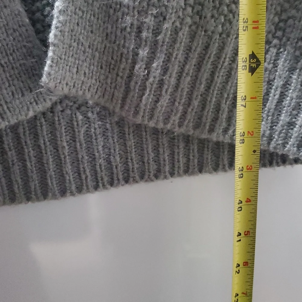 Heartloom Chunkyknit Open Cardigan Size Small Oversized Slouchy Pockets
